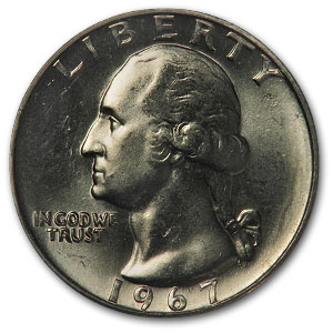 Buy 1967 Washington Quarter BU