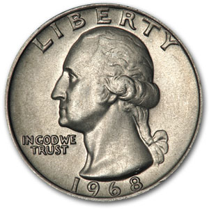 Buy 1968 Washington Quarter BU