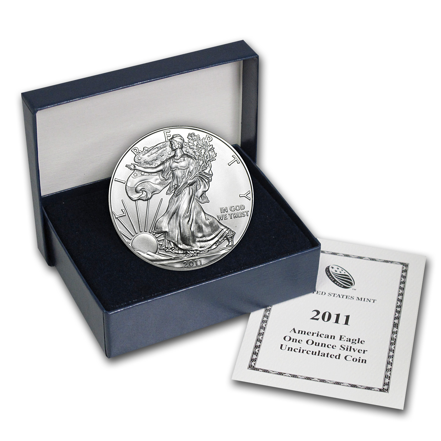 Buy 2011-W Burnished American Silver Eagle (w/Box & COA)