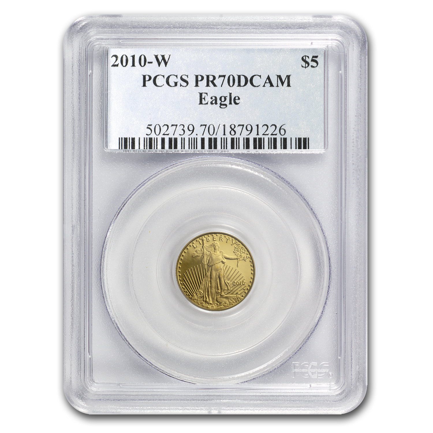 Buy 2010-W 1/10 oz Proof American Gold Eagle PR-70 DCAM PCGS