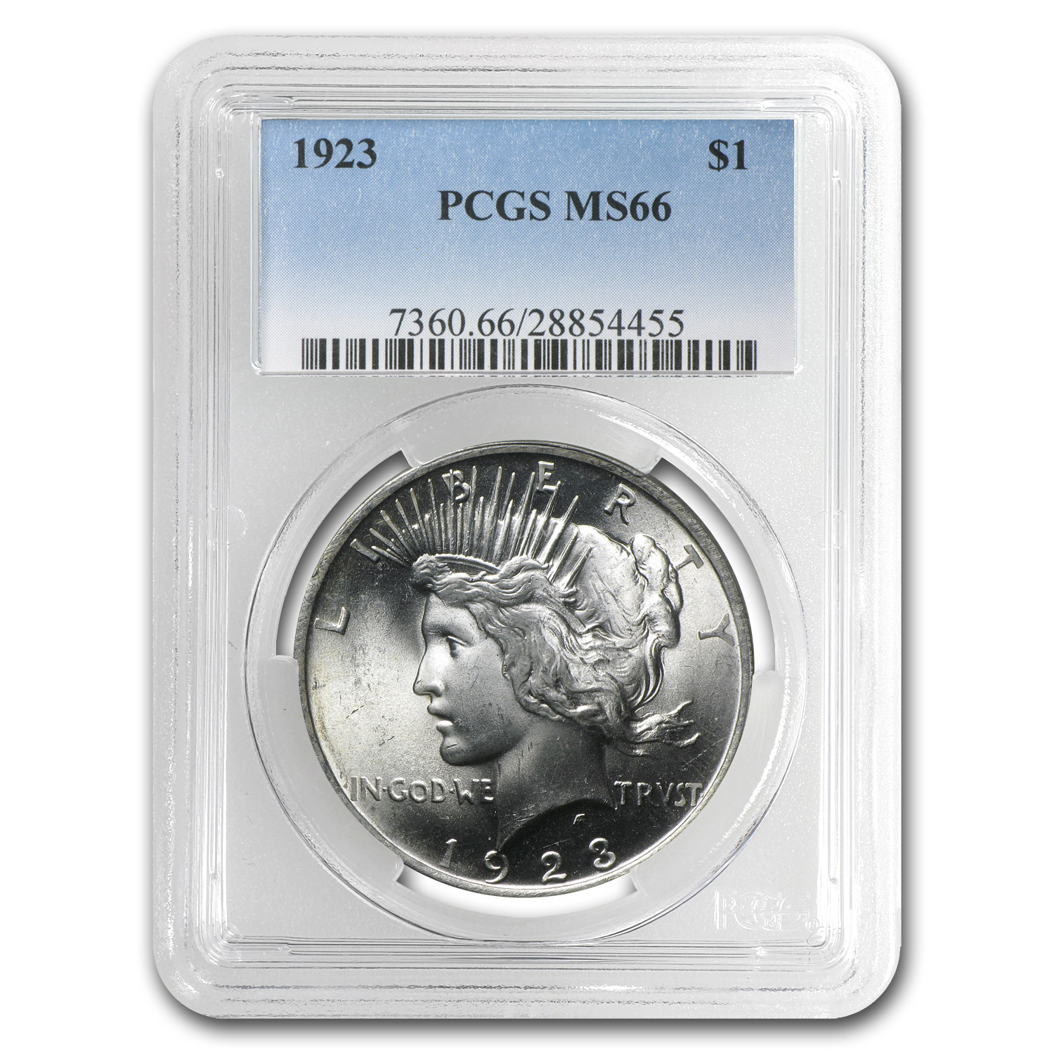 Buy 1922-1935 Peace Dollars MS-66 PCGS