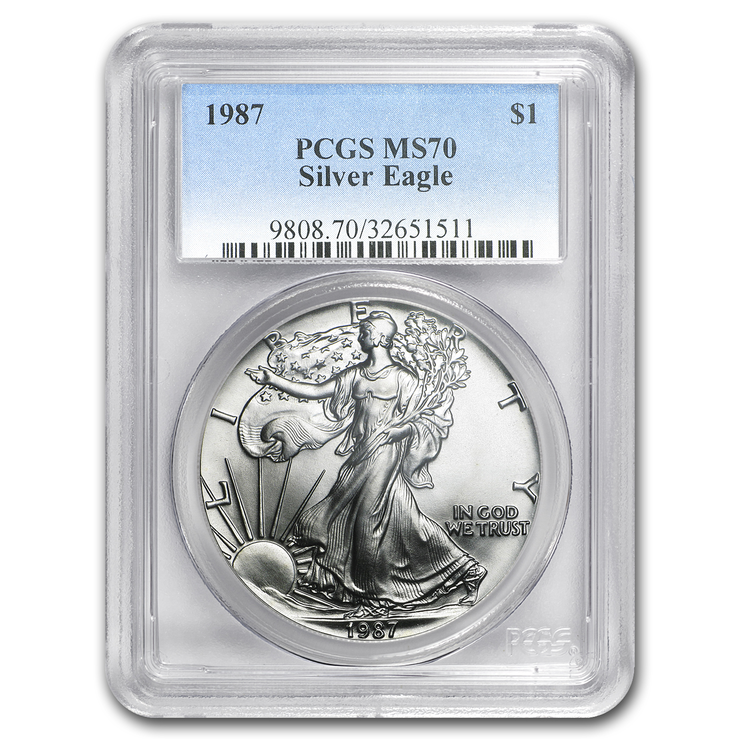 Buy 1987 American Silver Eagle MS-70 PCGS