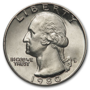 Buy 1980-D Washington Quarter BU