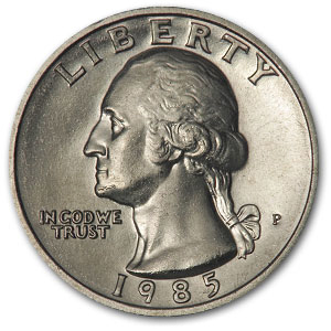 Buy 1985-P Washington Quarter BU