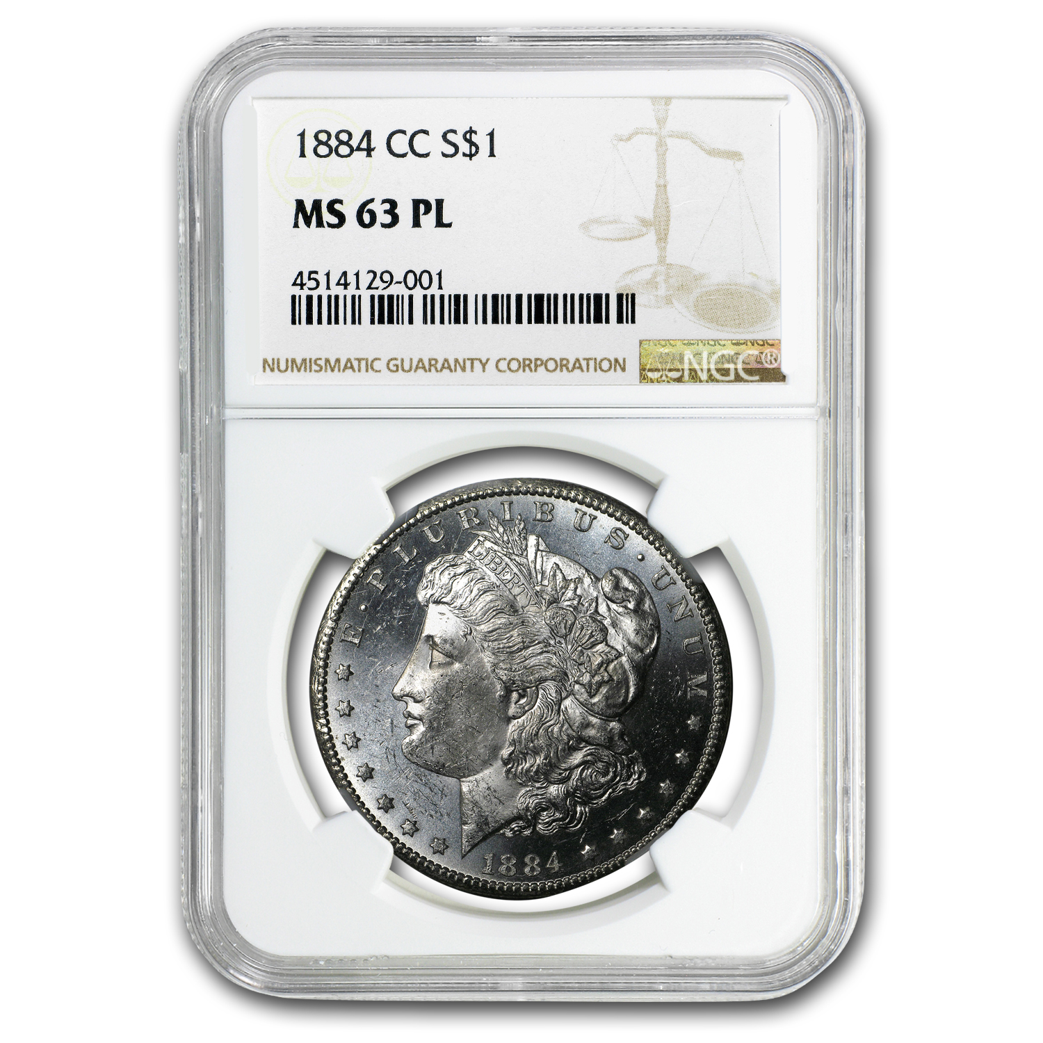 Buy 1884-CC Morgan Dollar PL MS-63 NGC