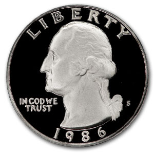 Buy 1986-S Washington Quarter Gem Proof