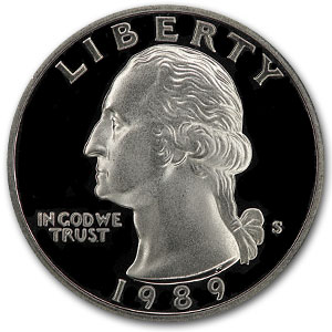 Buy 1989-S Washington Quarter Gem Proof