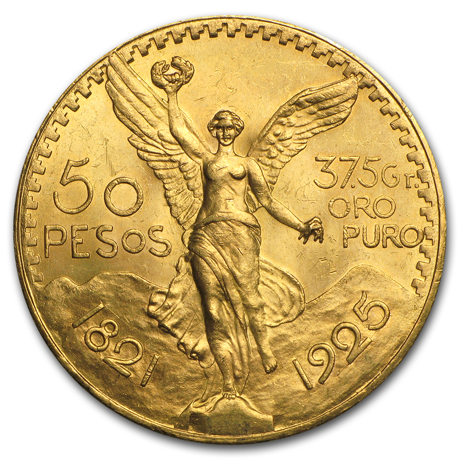 Buy 1925 Mexico Gold 50 Pesos BU