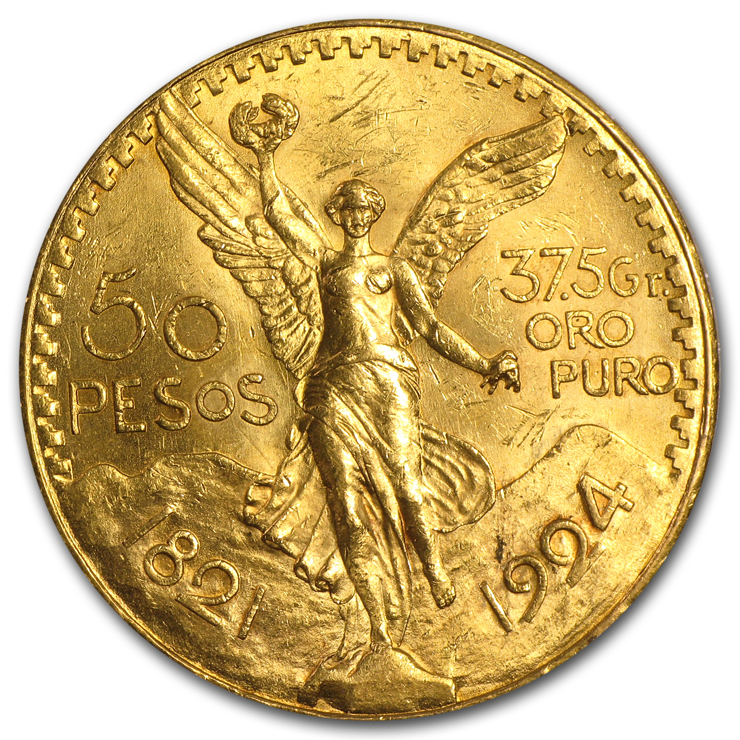 Buy 1924 Mexico Gold 50 Pesos BU