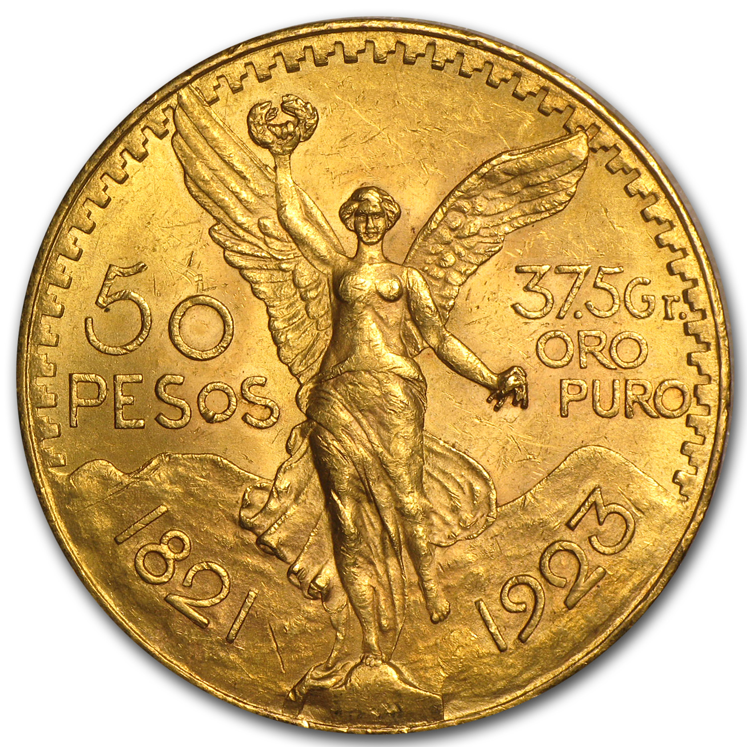 Buy 1923 Mexico Gold 50 Pesos BU