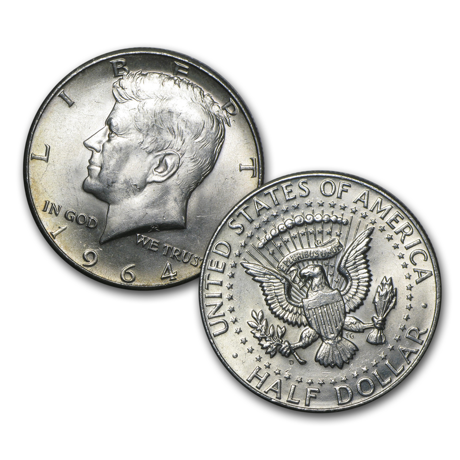 Buy $1.00 Face Value 90% 1964 Silver Kennedy Half Dollar Avg Circ - Click Image to Close