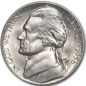 Buy 1956 Jefferson Nickel BU