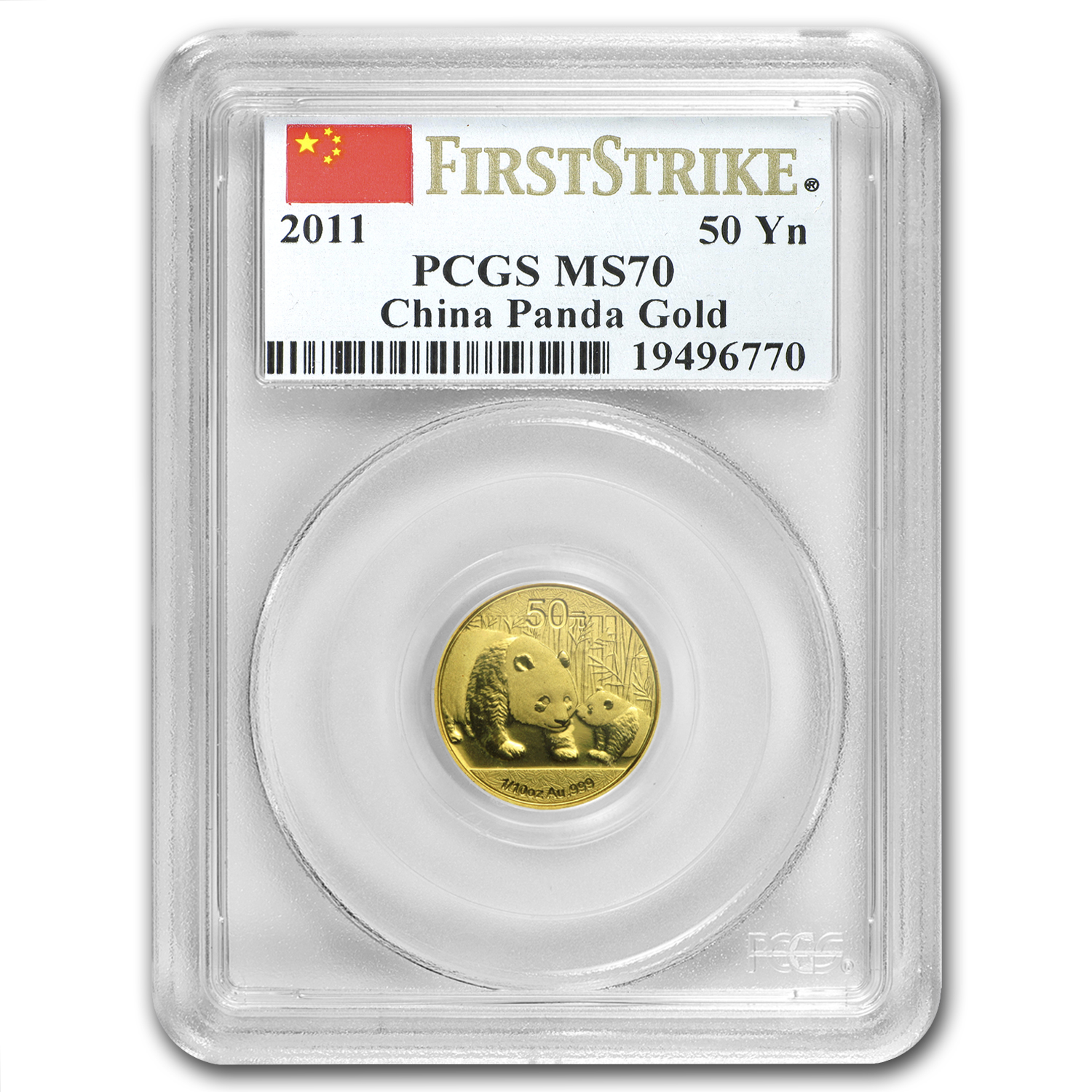 Buy 2011 China 1/10 oz Gold Panda MS-70 PCGS (FirstStrike?)