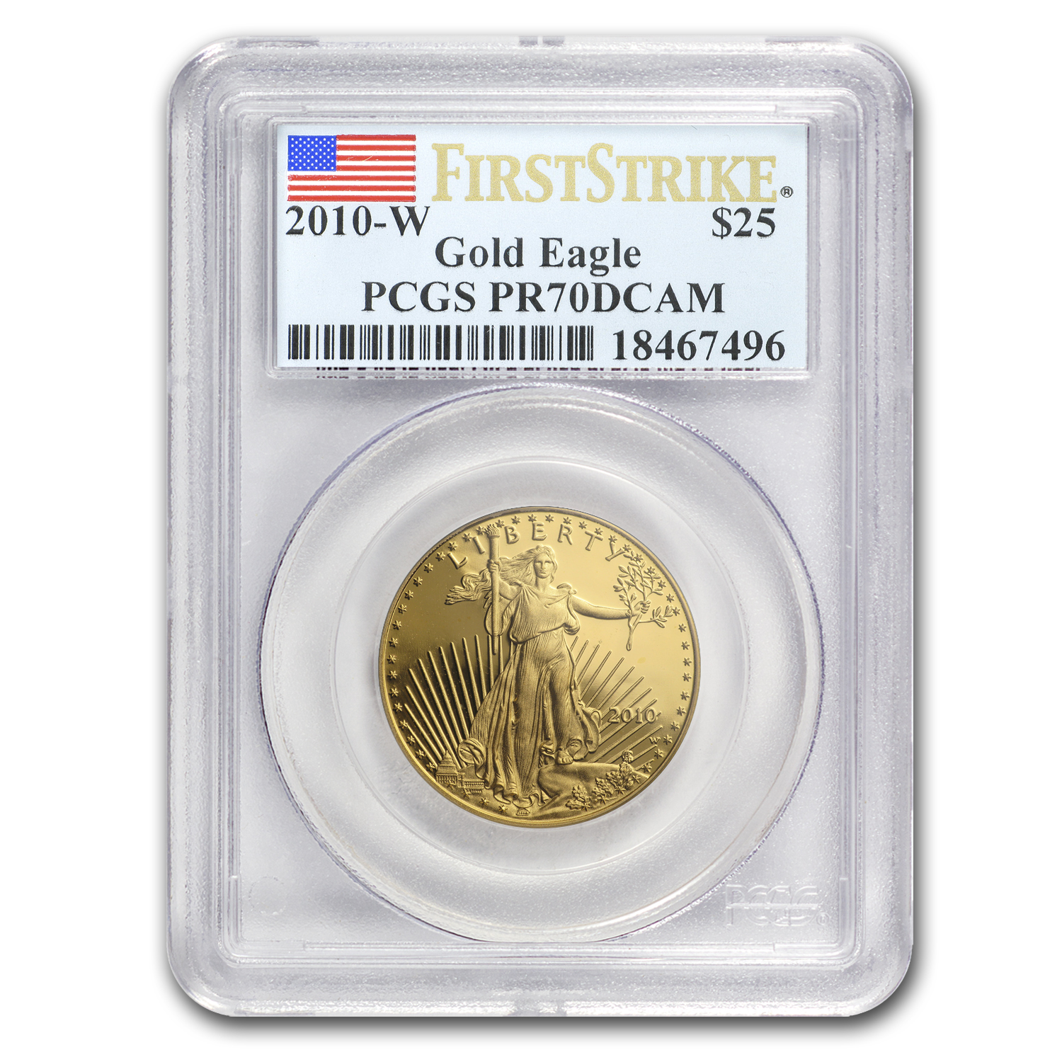 Buy 2010-W 1/2 oz Proof American Gold Eagle PR-70 DCAM PCGS (FS?)