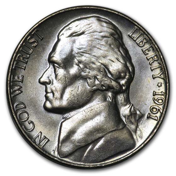 Buy 1961 Jefferson Nickel BU