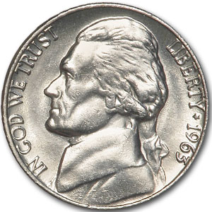 Buy 1963 Jefferson Nickel BU