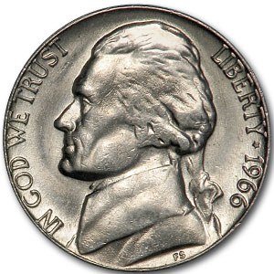 Buy 1966 Jefferson Nickel BU