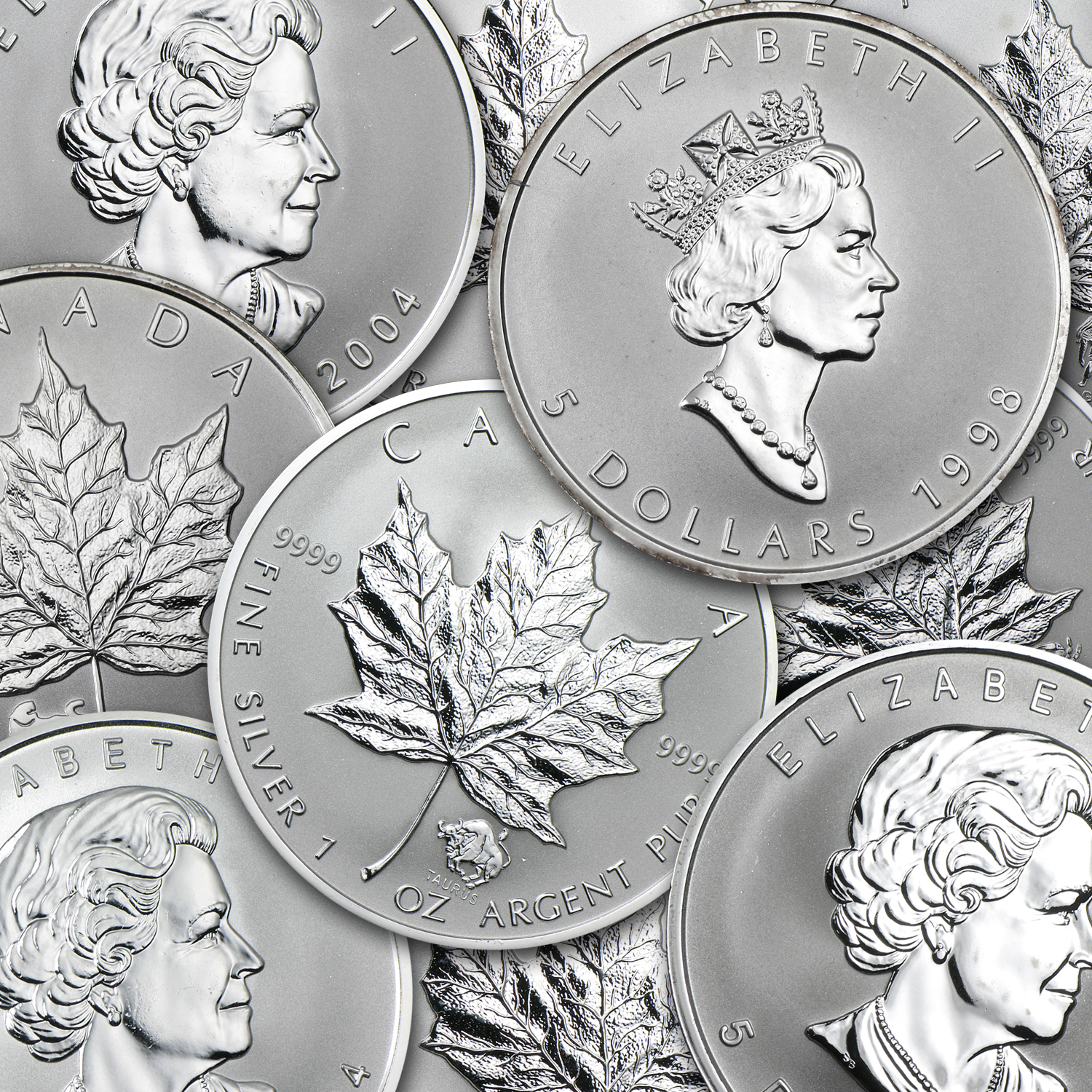 Buy Canada 1 oz Silver Maple Leaf Privy Mark Coins (Random)