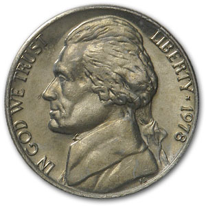 Buy 1978 Jefferson Nickel BU