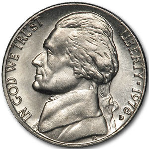 Buy 1978-D Jefferson Nickel BU