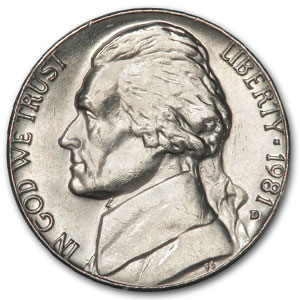 Buy 1981-D Jefferson Nickel BU