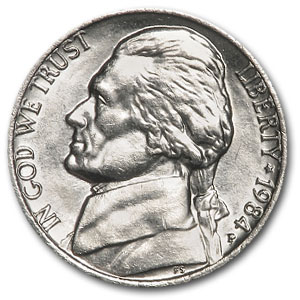 Buy 1984-P Jefferson Nickel BU - Click Image to Close