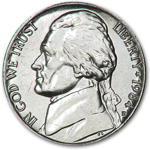 Buy 1984-D Jefferson Nickel BU