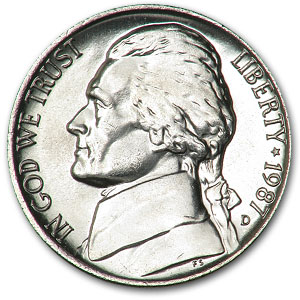 Buy 1987-D Jefferson Nickel BU