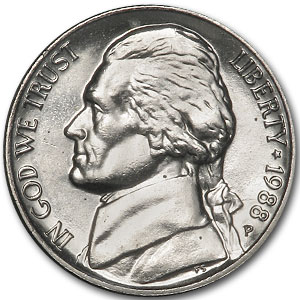 Buy 1988-P Jefferson Nickel BU