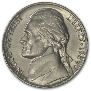 Buy 1989-P Jefferson Nickel BU