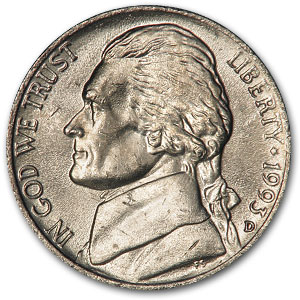 Buy 1993-D Jefferson Nickel BU