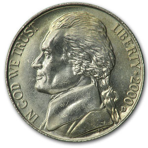 Buy 2000-D Jefferson Nickel BU