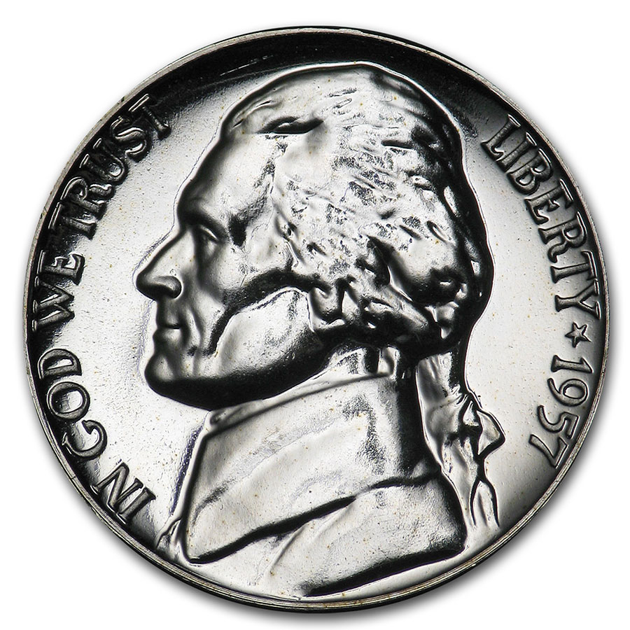 Buy 1957 Jefferson Nickel Gem Proof