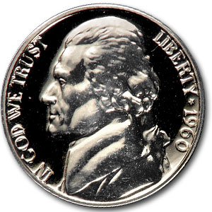 Buy 1960 Jefferson Nickel Gem Proof