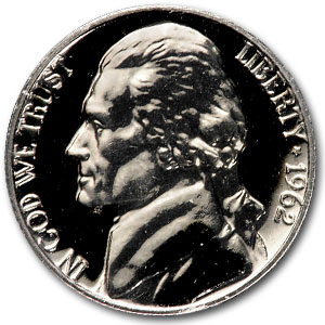 Buy 1962 Jefferson Nickel Gem Proof