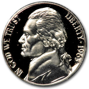 Buy 1963 Jefferson Nickel Gem Proof