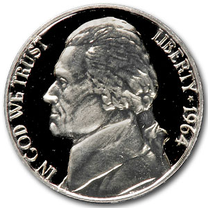 Buy 1964 Jefferson Nickel Gem Proof