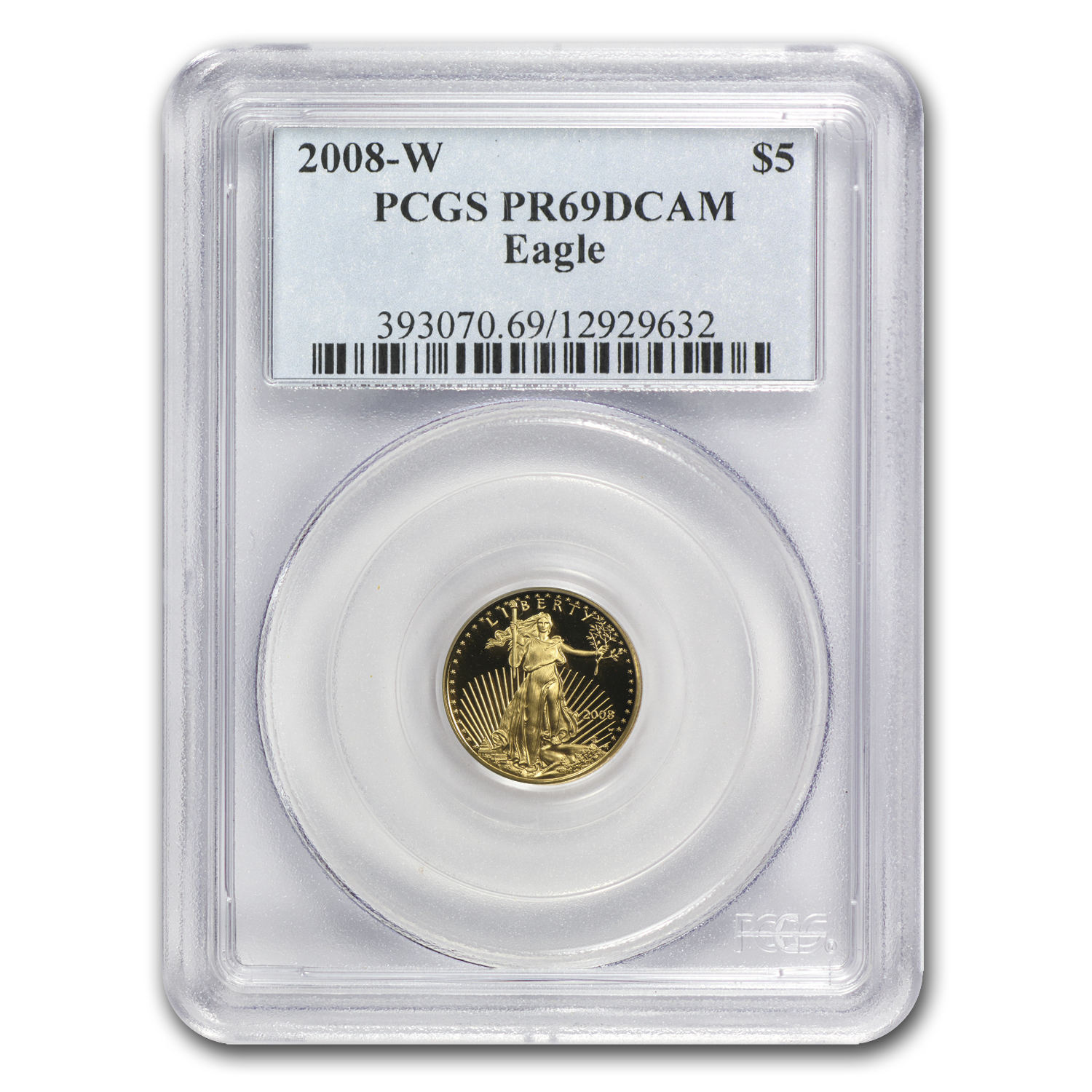 Buy 2008-W 1/10 oz Proof American Gold Eagle PR-69 DCAM PCGS
