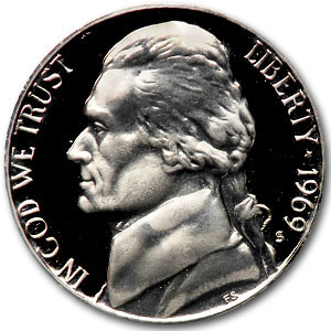 Buy 1969-S Jefferson Nickel Gem Proof