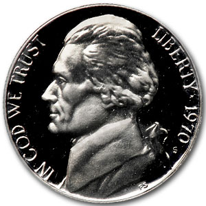 Buy 1970-S Jefferson Nickel Gem Proof