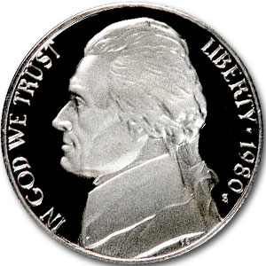 Buy 1980-S Jefferson Nickel Gem Proof