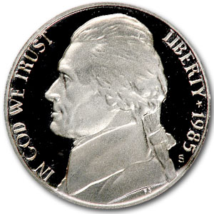 Buy 1985-S Jefferson Nickel Gem Proof