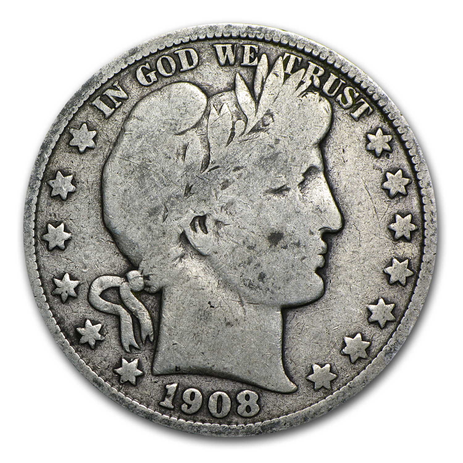 Buy 1908-D Barber Half Dollar VG