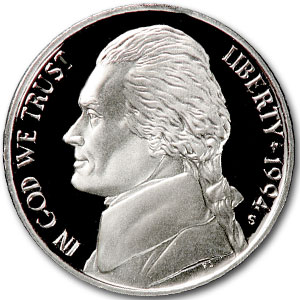 Buy 1994-S Jefferson Nickel Gem Proof