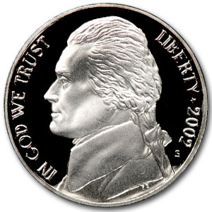 Buy 2002-S Jefferson Nickel Gem Proof