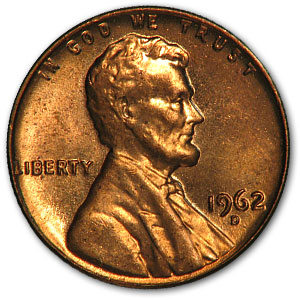 Buy 1962-D Lincoln Cent BU (Red)