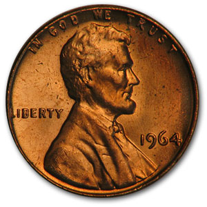 Buy 1964 Lincoln Cent BU (Red)