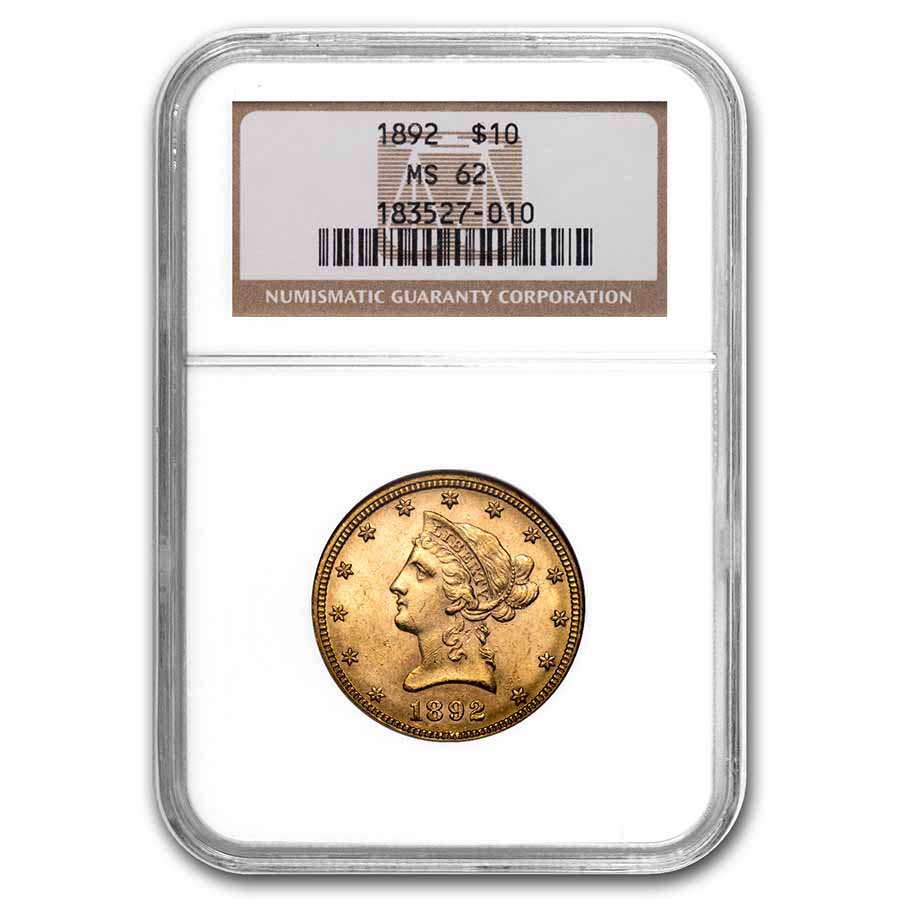Buy 1892 $10 Liberty Gold Eagle MS-62 NGC