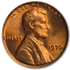 Buy 1970 Lincoln Cent BU (Red)