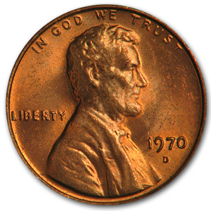 Buy 1970-D Lincoln Cent BU (Red)